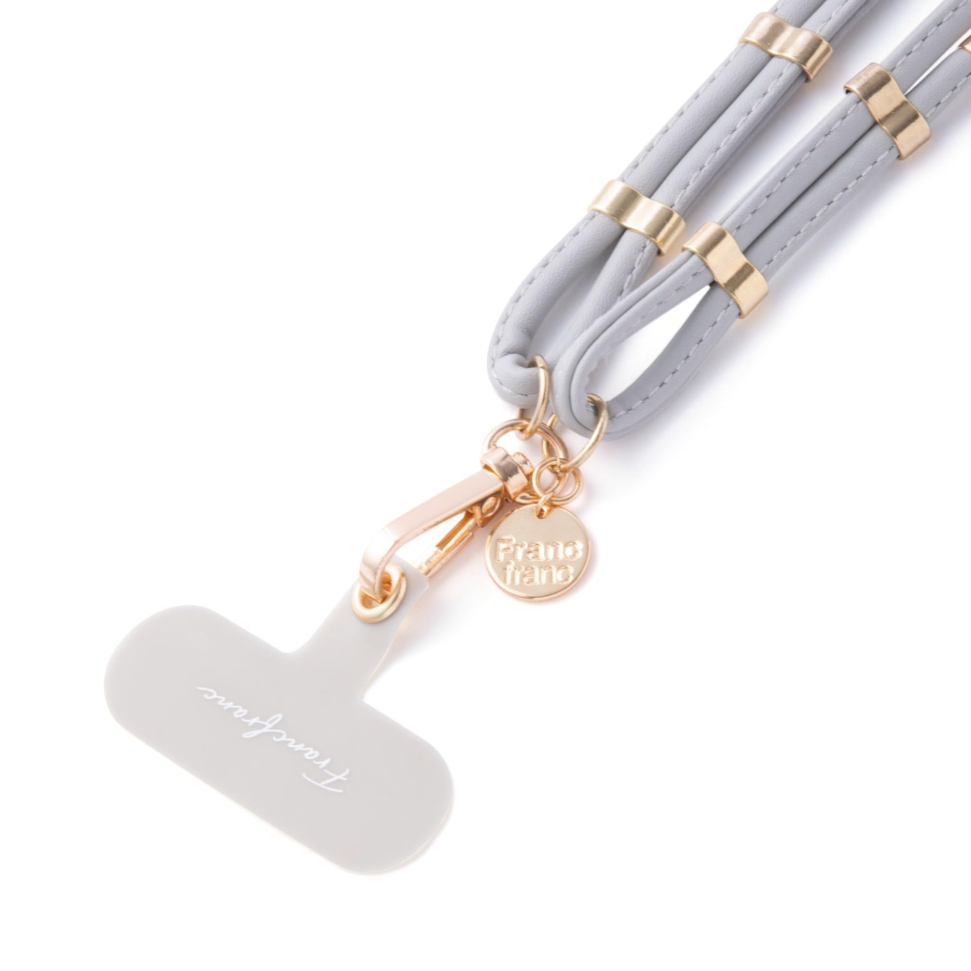 Amazon | Francfranc フランフラン スマホストラップ シンプル グレー